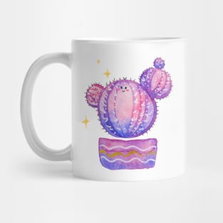 Cute Pink Purple Cactus Mug